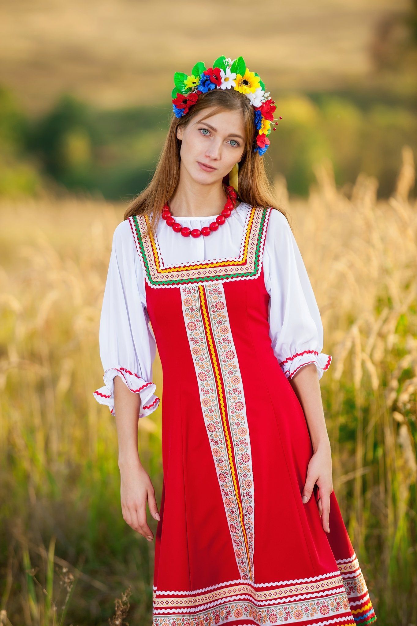 Women in Slavic costumes in Sharjah