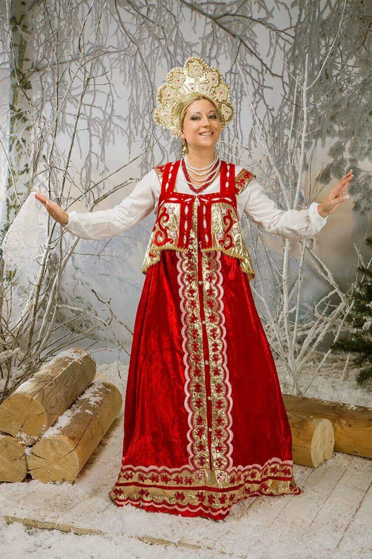 Girls in Slavic costumes in Sharjah