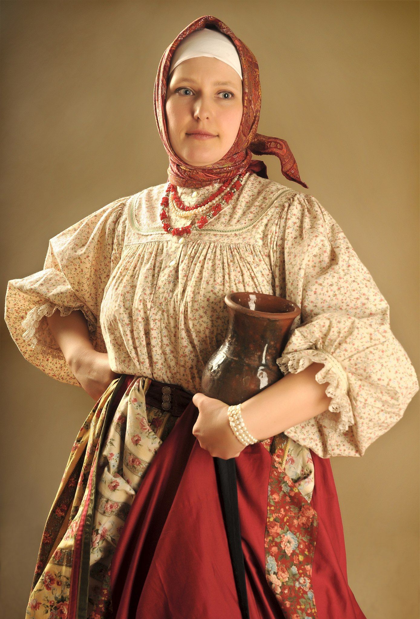 Girls in Slavic costumes in Sharjah